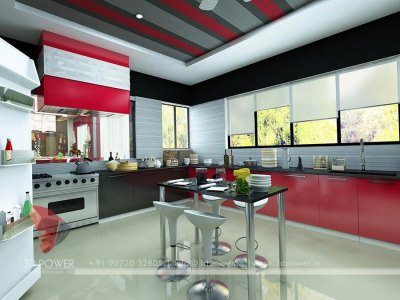 Interior Rendering Kitchen